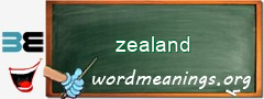 WordMeaning blackboard for zealand